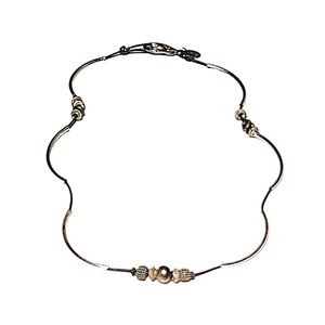 Lizzy James silver tube necklace